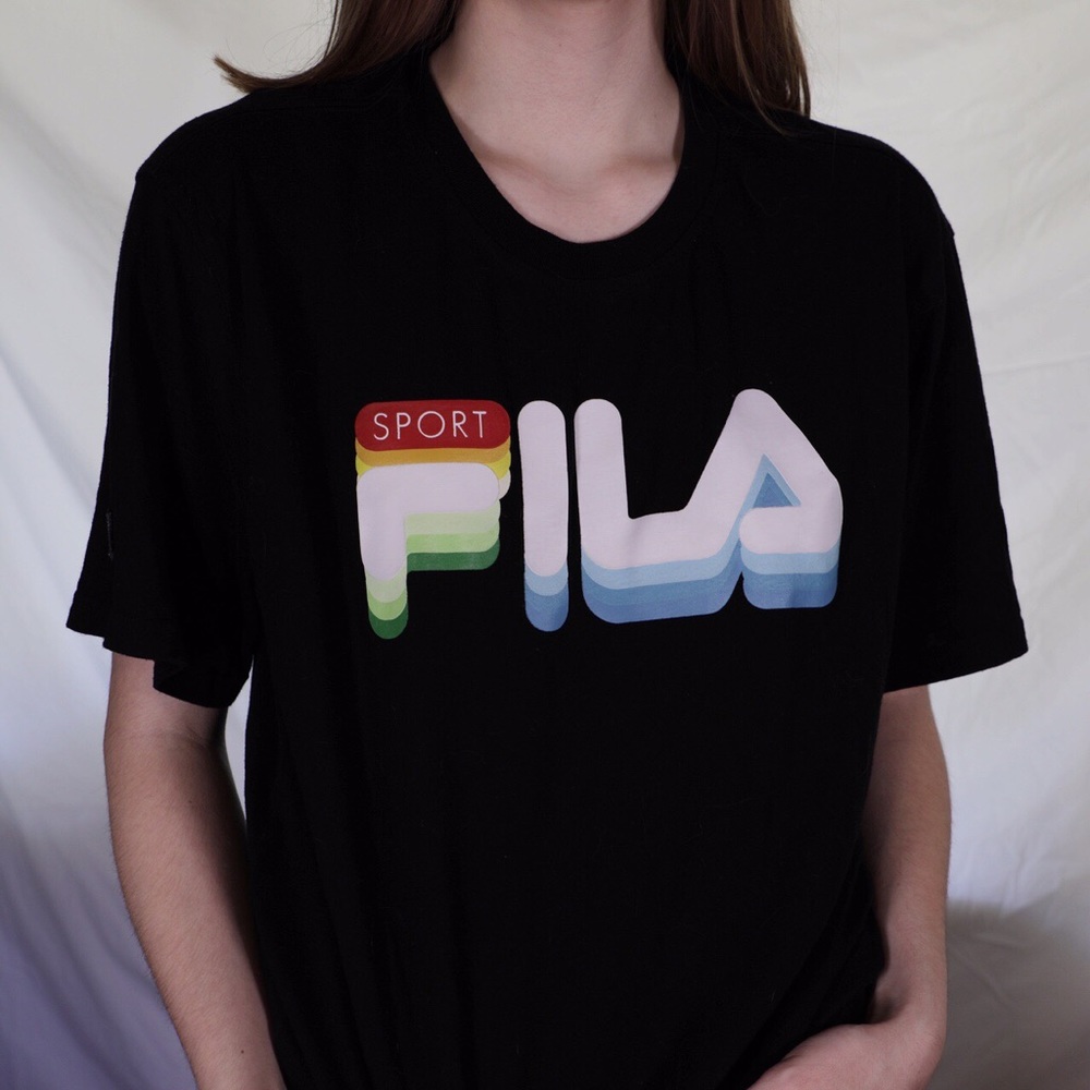 Black Fila Vintage Tee